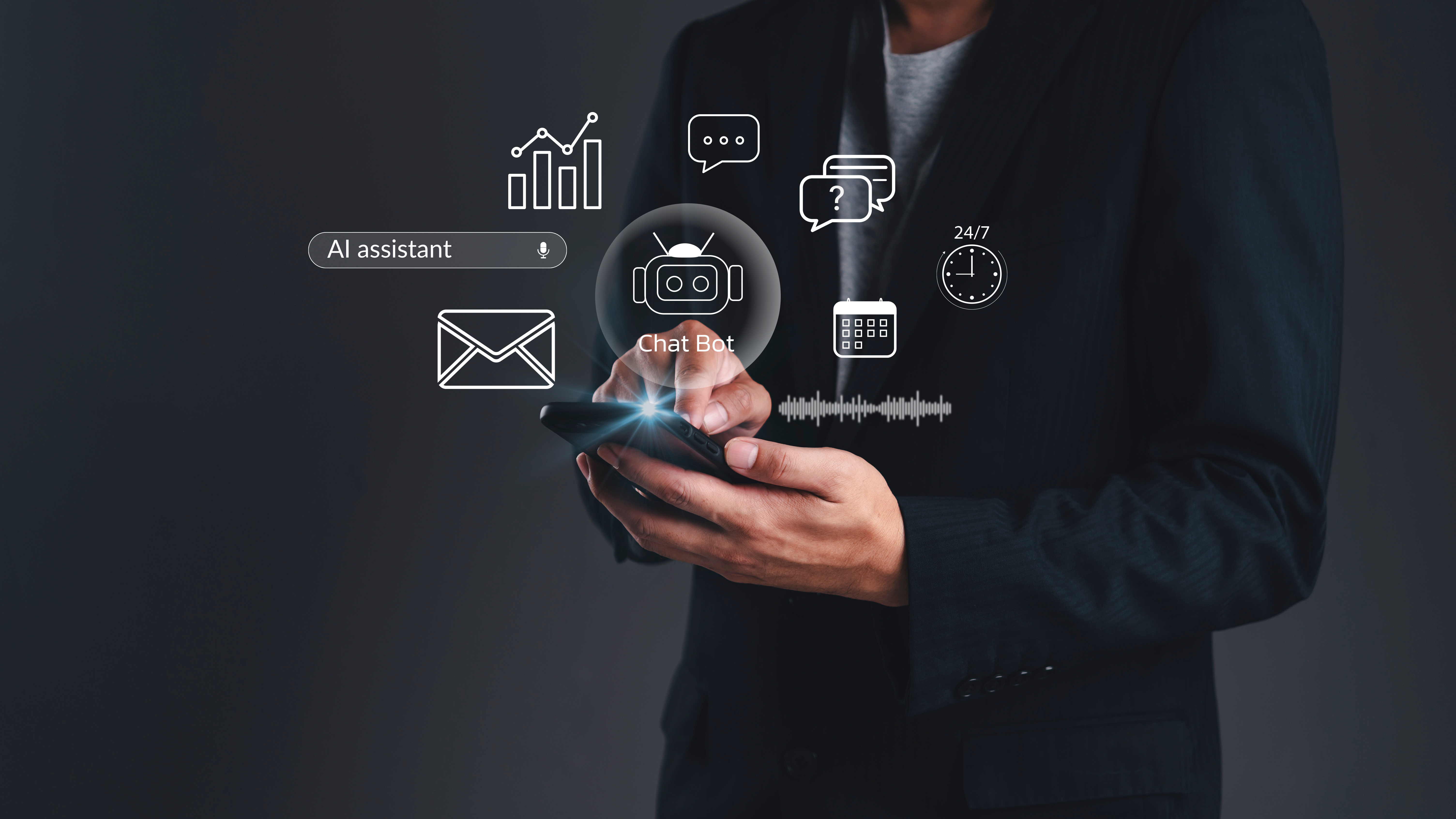 AI chat support on a device